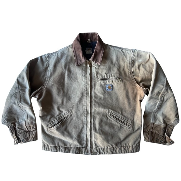 Vintage Carhartt Detroit Jacket J01 BRN Made in USA - Picture 1 of 12